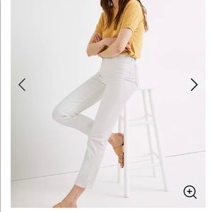 NWT Madewell Classic Straight Jeans Tile White 29